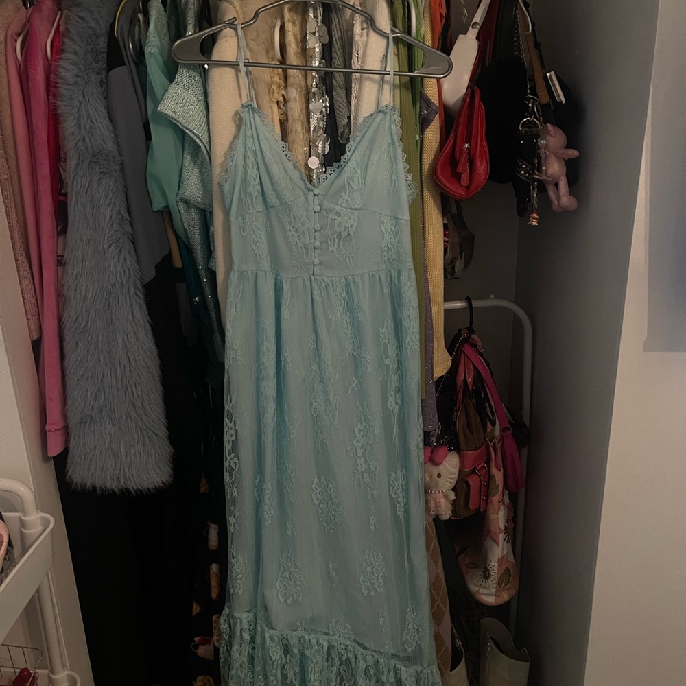 blue Lace Dress